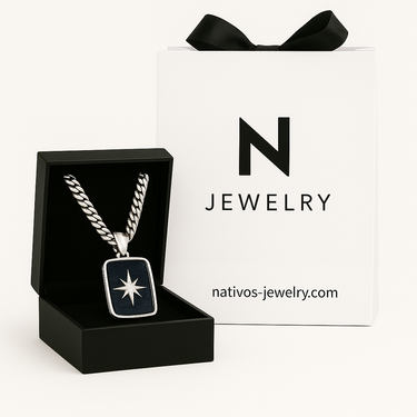 North Star Necklace - 950 Silver & Labradorite